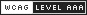 W3C WCAG AAA Accessibility